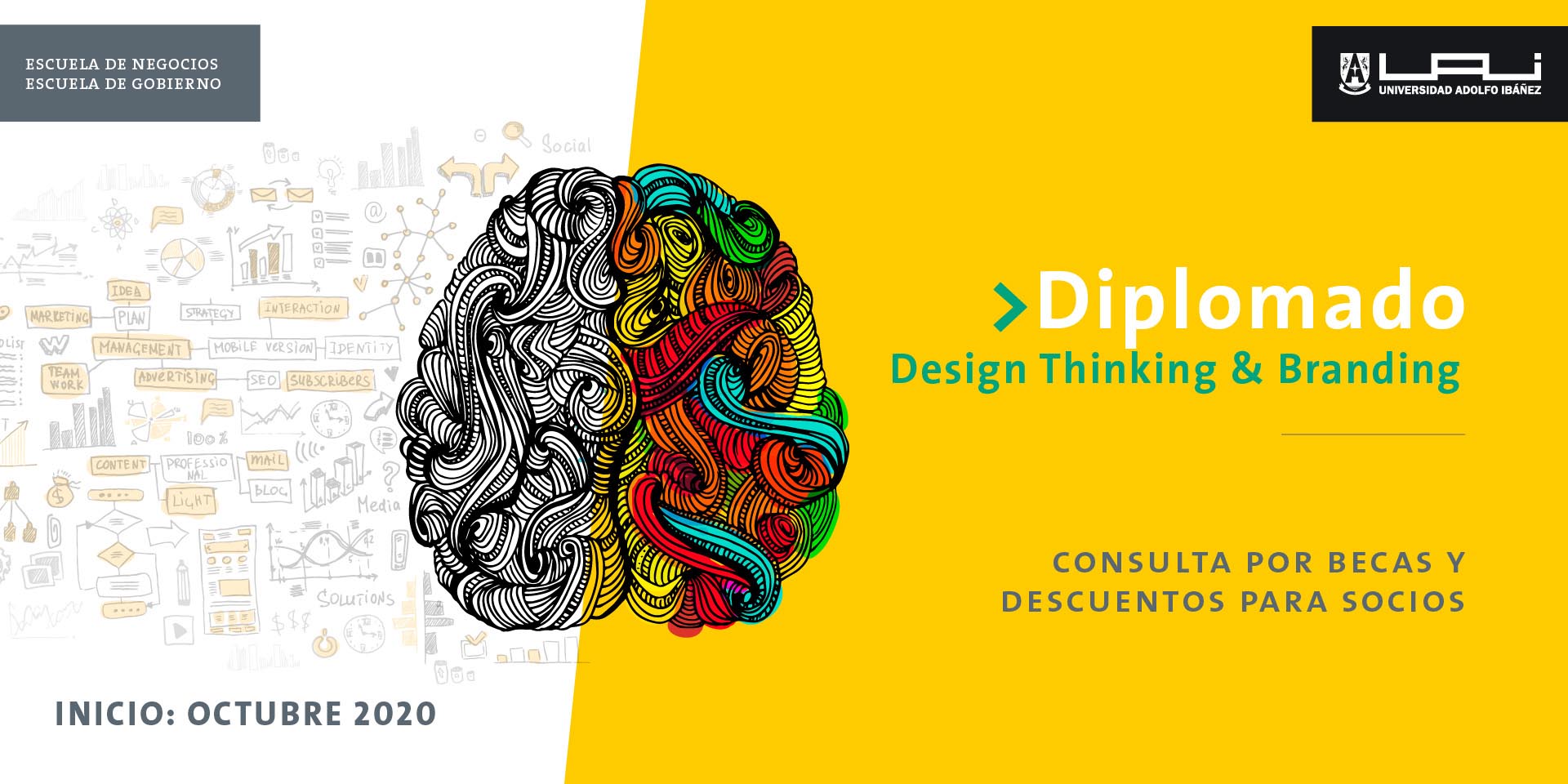 Descuento para socios AMDD en el Diplomado en Design thinking & branding de la Universidad Adolfo Ibañez