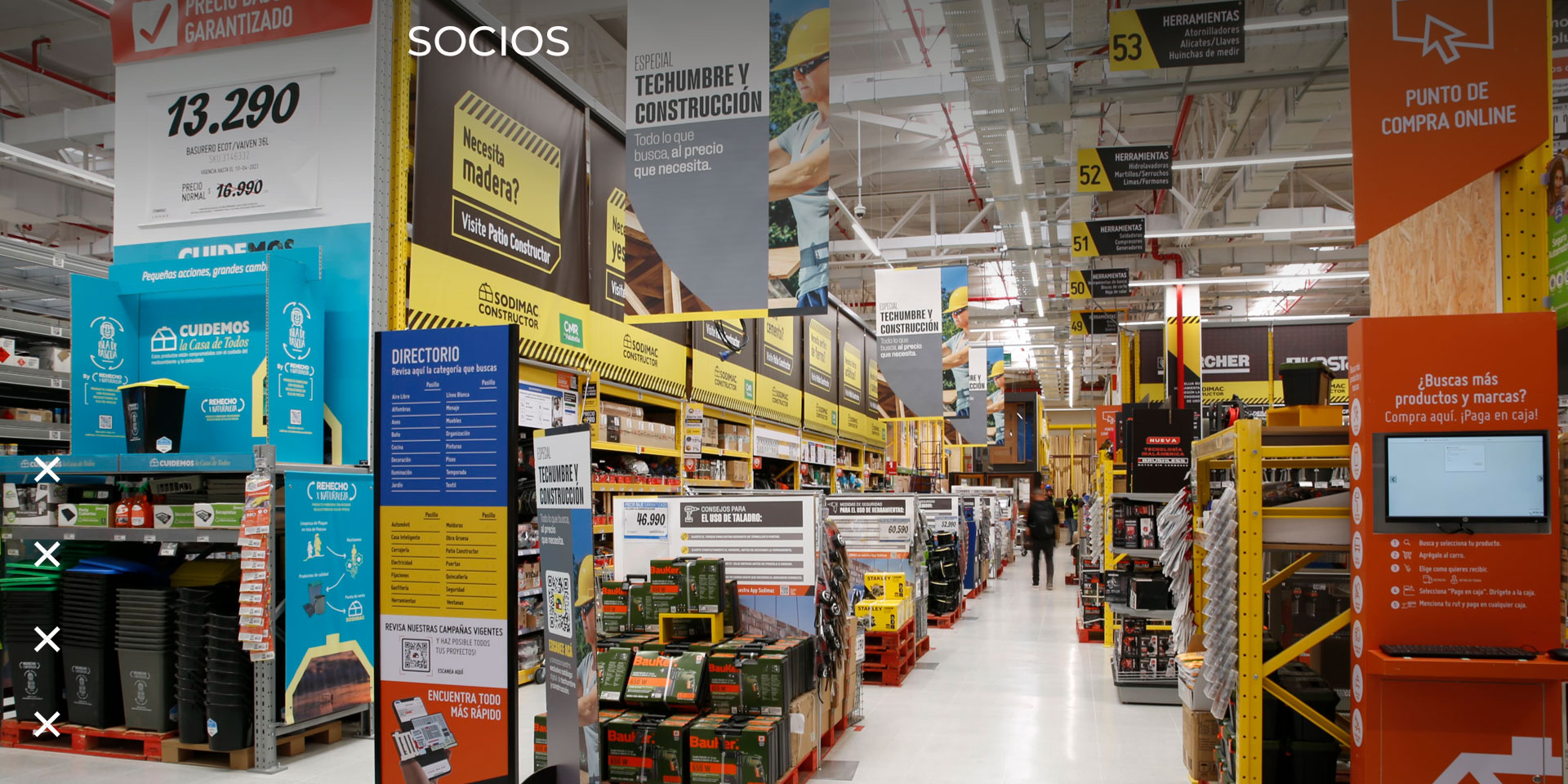 Sodimac baja y congela precios de más de mil productos