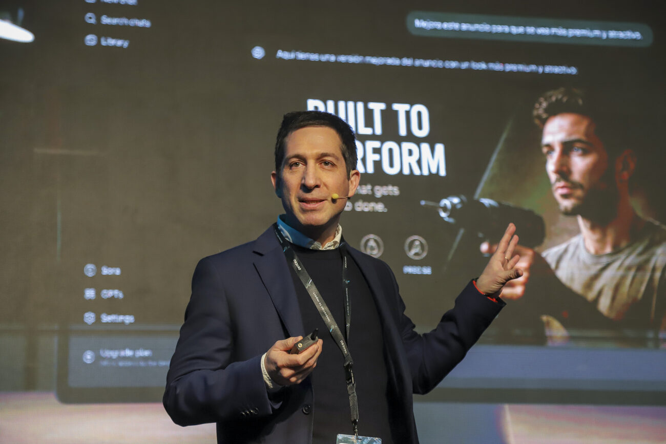 Speaker durante su charla
